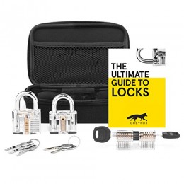 GREYFOX Transparent Cutaway Lock Decoration/Play Set Kit. With Clear Padlock,...
