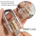 6pcs Transparent Practice Lock Set, Sopoby Visible Cutaway Pin Tumbler Keyed ...