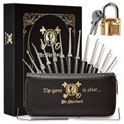 Mr. Sherlock Tool Set with Transparent Practice Lock | Secret Book Style Demo...